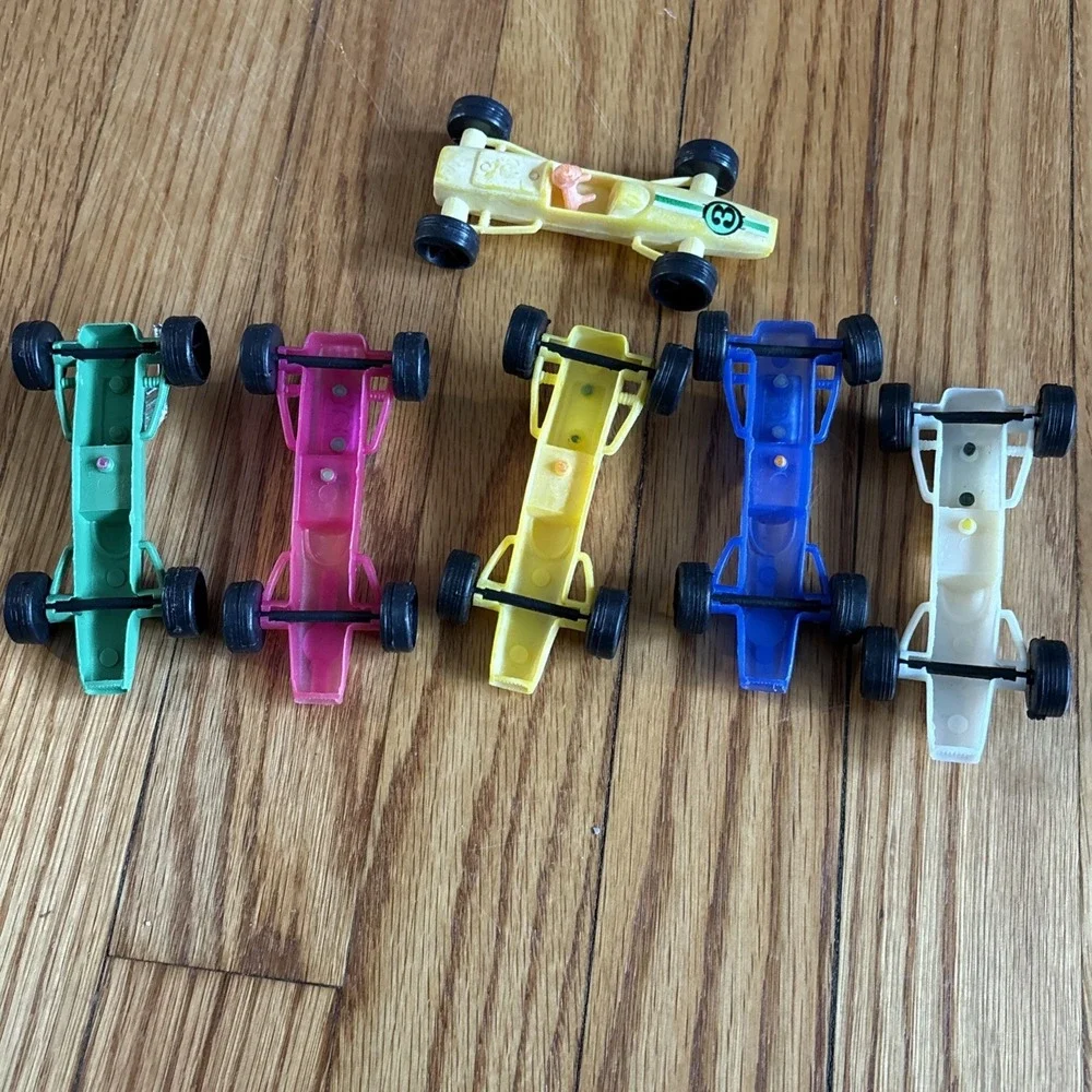 VINTAGE UNBRANDED FORMULA 1 RACE CAR Lot Of 6 PLASTIC‎  4